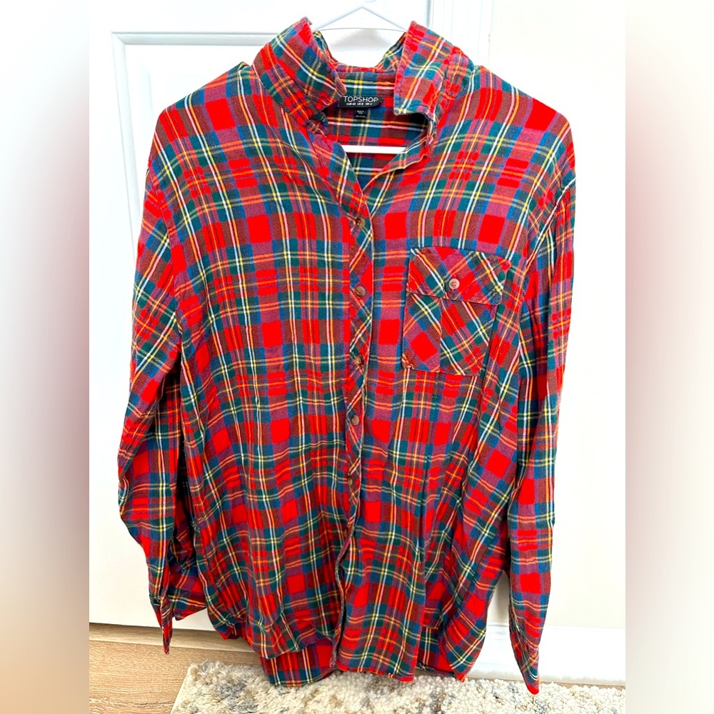 Top Shop Holiday Inspired Flannel - Women’s 8